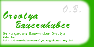 orsolya bauernhuber business card